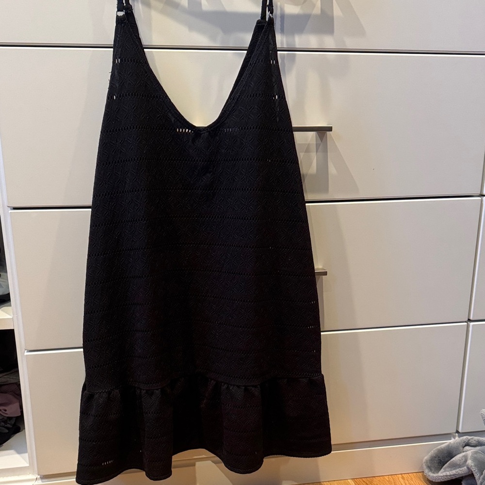 Black cover up dress